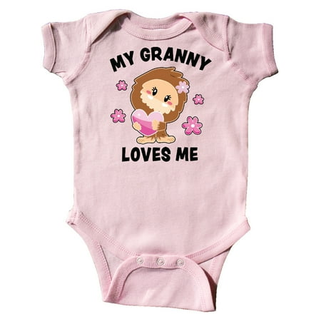 

Inktastic My Granny Loves Me with Bigfoot Gift Baby Girl Bodysuit