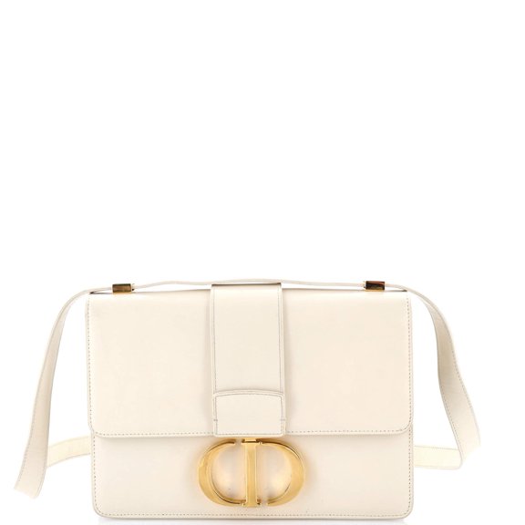 Pre-Owned 30 Montaigne Flap Bag Leather By Rebag