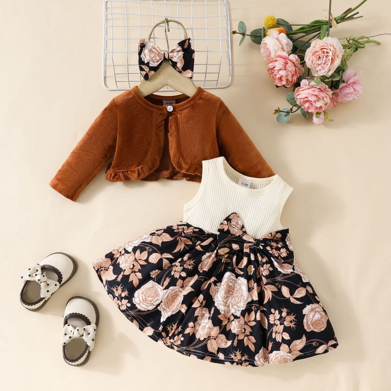 Cute Dresses For Kids Newborn Baby Girl Flower Dress Toddler Tutu Tulle  Dress Princess Wedding Birthday Party Dresses for Girls 3M-3T