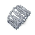 thumbnail image 4 of Lafonn Pave Glam Sterling Silver Platinum Plated Lassire Simulated Diamond Ring (1.42 CTTW), 4 of 5