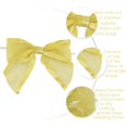 thumbnail image 2 of Lazos de Regalo AIMUDI 4" Organza Dorada con Alambre Prearmado 12 piezas, 2 of 9