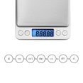 thumbnail image 4 of Mini báscula digital electrónica portátil Estuche de bolsillo Balanza de peso de joyería de cocina postal con bandeja Adepaton CKCHASWUQ, 4 of 7