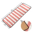 thumbnail image 3 of Dailycode Hallway Runner Rug 2x6 Non Slip Absorbent Soft Floor Mat for Home Kitchen Bedroom Entrance Pinkish Red and White Stripes, 3 of 7