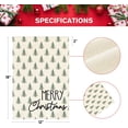 thumbnail image 5 of Watercolor Christmas Tree Merry Christmas Garden Flag 12x18 Inch Double Sided Outside, Festive Holiday Yard Outdoor Decorative Flag, 5 of 7