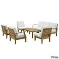 thumbnail image 1 of Modway Pier 8-piece Outdoor Patio Teak Sofa Set, 1 of 5