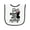 White and Black, variant on Inktastic Hunting Girls Hunt Too Only Prettier with Doe and Arrow Baby Terry Cloth Bib