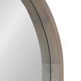 thumbnail image 3 of Kate and Laurel Hutton Round Decorative Wood Frame Wall Mirror, 30 Inch Diameter, Graywash, 3 of 6