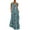 Green, variant on IROINNID Women's V-Neck A-Line Dress Fashion Sleeveless Casual Floral Printed Full-Length Dress