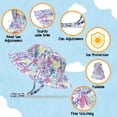 thumbnail image 4 of Protective Baby Sun Hat With UPF 50+ Protection Adjustable Infant Summer Beach Bucket Hats For Boy & Girl Breathable Toddler Swim Pool Play Sunhat With Wide Brim 12-24 Months Purple Flowers (46-50 cm), 4 of 5