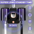 thumbnail image 4 of Toothbrush Holders for Bathrooms, Automatic Toothpaste Dispenser Space Saving Toothbrush and Toothpaste Holder，Toothbrush Holder Wall Mounted with 2 Cups for Bathroom, 4 of 7