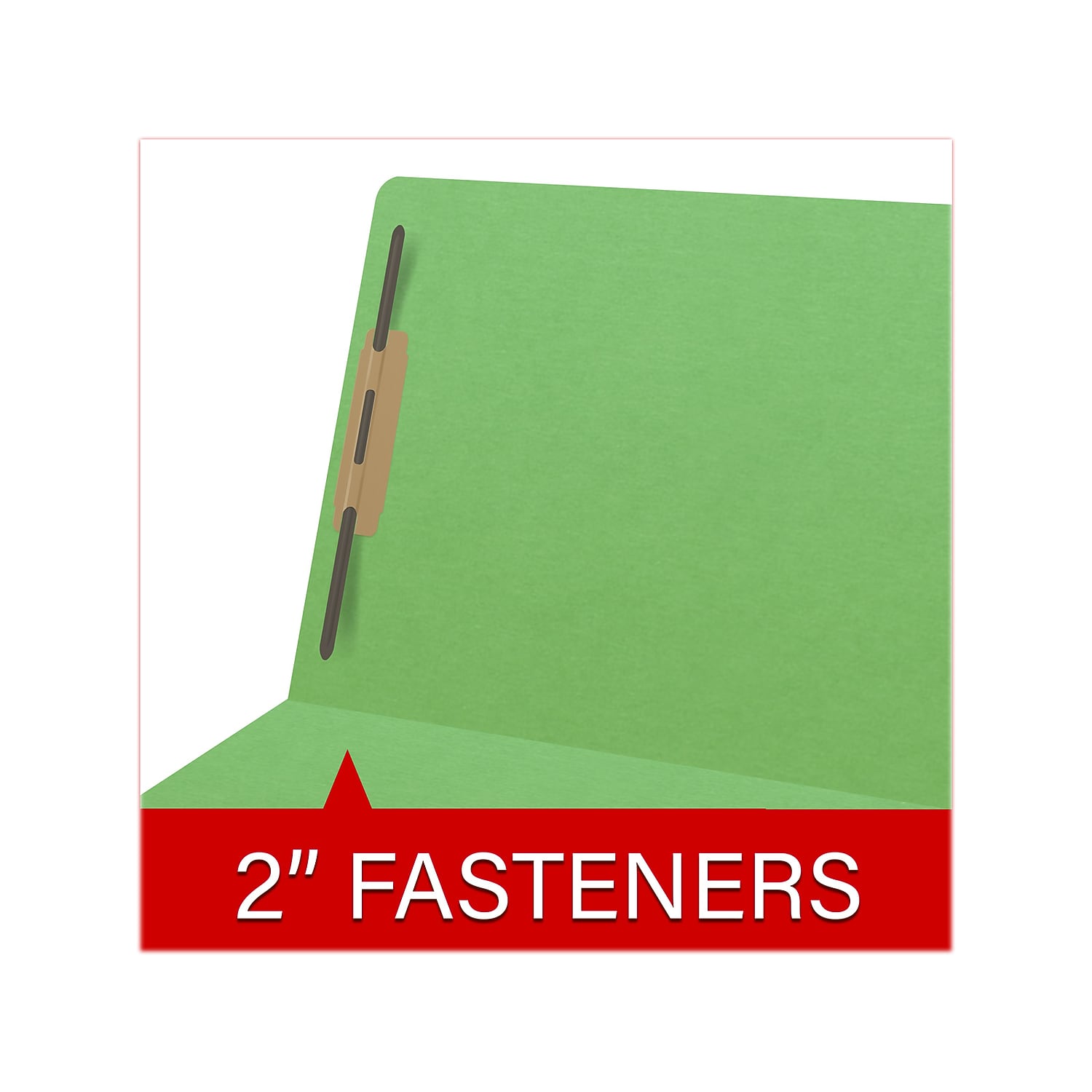 Medical Arts Press Heavy Duty End Tab File Folder Straight-Cut Letter Size Green 40/Box