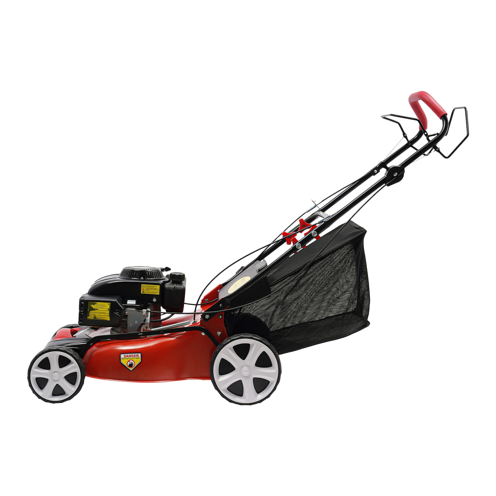 140cc High Wheel FWD Gas Walk Behind Self Propelled Lawn Mower 1.6L, 2800rpm, Self-propelled Gas Lawn Mower