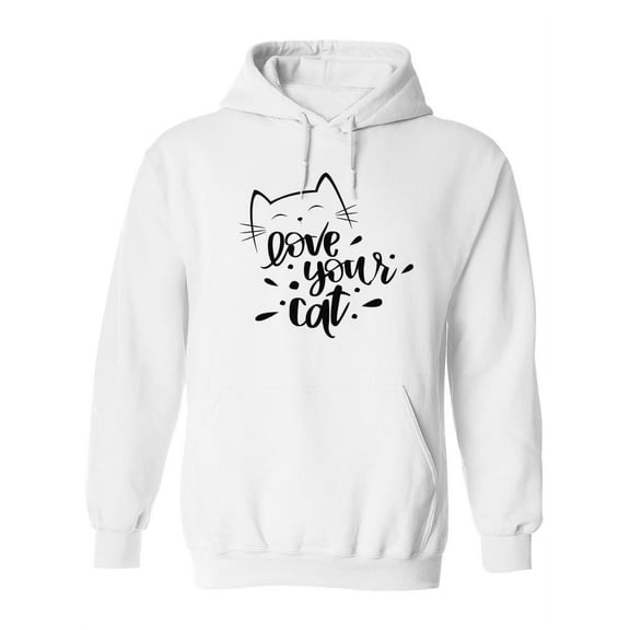Love Your Cat Hoodie Women -Image by Shutterstock, Female Large
