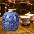 thumbnail image 4 of AMLESO Antique Ceramic Ginger Jar Tea Storage Handicraft Floral Arrangement Flower Vase C, 4 of 7