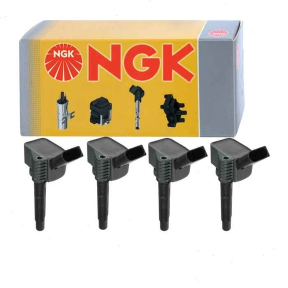 4 pc NGK Ignition Coils compatible with Audi A3 Quattro 2.0L L4 2015-2019