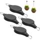 thumbnail image 1 of 4 Pack Black Retractable Plant Pulley Flower Basket Hook Hanging Pots Adjustable, 1 of 4