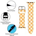 thumbnail image 3 of Compatible Con Apple Watch Amarillo 38/40/41/42/44/45 Mm Para Mujeres Y Hombres, Silicona Suave, Regalos A Cuadros, Decoraciones A Cuadros, Pulsera De Repuesto Para Iwatch Series 9, 8, 7, 6, 5, 4, 3,, 3 of 4