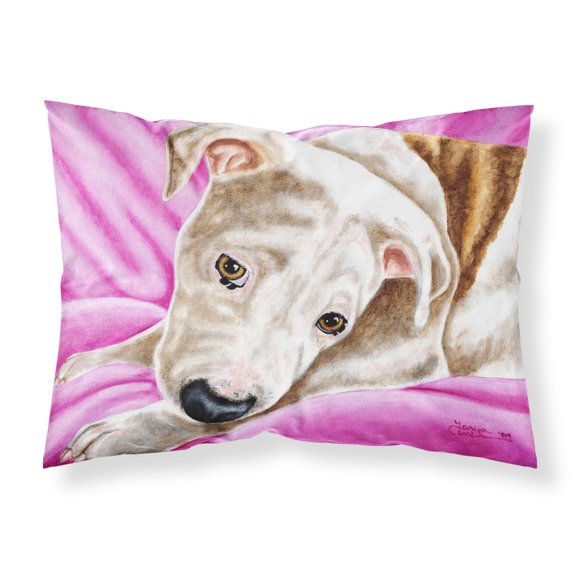 Carolines Treasures AMB1413PILLOWCASE Dream Girl Pit Bull Fabric Standard Pillowcase Standard multicolor