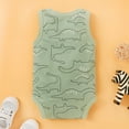 thumbnail image 5 of MHZLDYZ Onesies 6-9 Months Newborn Infant Baby Boys Girls Letter Cartoon Sleeveless Romper Clothes Bodysuit Baby Clothes Boy Onesie Onesie(Army Green,80), 5 of 6
