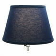 thumbnail image 5 of FenchelShades.com Lampshade 8" Top Diameter x 12" Bottom Diameter x 8" Slant Height with Washer (Spider) Attachment for Lamps with a Harp (Linen Navy Blue), 5 of 6