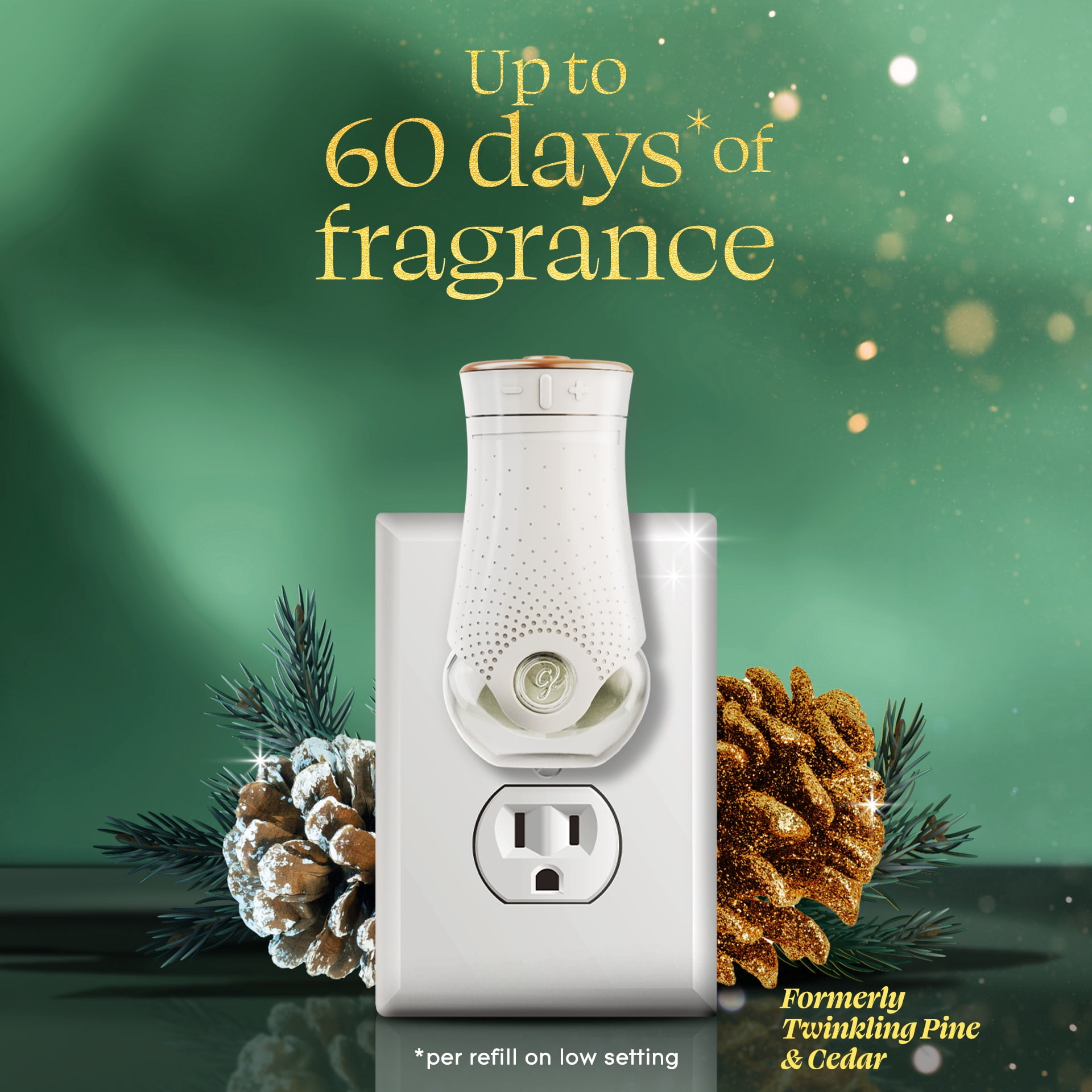Glade® PlugIns® Refills Air Freshener, Twinkling Pine & Cedar, 3.35oz., 5 Count