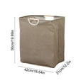 thumbnail image 3 of Foldable Laundry Basket, Canvas Fabric Hamper with Handles, Waterproof Storage Organizer for Bedroom & Bathroom, Multicolor Collapsible Bin for Dirty Clothes, Space Saving Design for Home Use, 3 of 6