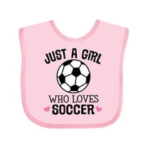 Inktastic Just a Girl Who Loves Soccer Girls Baby Bib