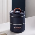 thumbnail image 1 of ¡Compre 2 y obtenga 3! Fiambrera térmica Bento Box, contenedor de almuerzo aislado portátil, contenedor de alimentos apilable de acero inoxidable a prueba de fugas, 1 of 3