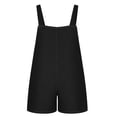 thumbnail image 4 of Womens Denim Overalls Romper Summer Casual Loose Fit Jean Rompers Adjustable Straps Shorts Bib with Pockets, 4 of 6