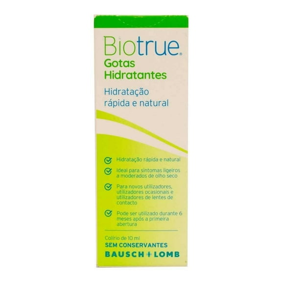Gotas Hidratantes Biotrue colirio de 10 ml