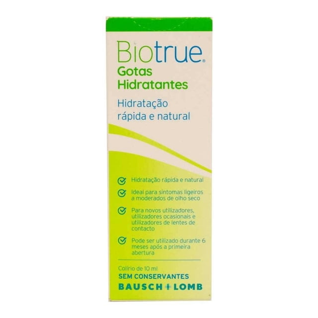 Gotas Hidratantes Biotrue colirio de 10 ml