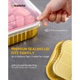 thumbnail image 4 of Katbite 9"x13" Heavy-Duty Aluminum Pans with Lids (10 Pack), Double Thick, Durable Tin Foil Food Containers, 4 of 8