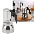 thumbnail image 1 of Stainless Steel Portable Coffee Maker High Temperature Resistant Double Valve for Home Coffee Shop, 1 of 7