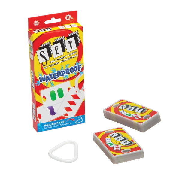 PlayMonster Set Card Games for Kids - Matching Game, Pool, Summer Toys, Pool, Travel Games, Memory, Learning Game, Multi-Player, Ages 6