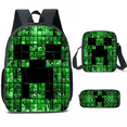 thumbnail image 2 of My World Cartoon Student Schoolbag Three-piece Set, Game Surrounding Backpack, Free Size-week, 2 of 4