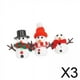 thumbnail image 1 of 3xArtesanía De Muñeco De Nieve Para Niños Kit Creativo De Muñeco De Nieve DIY Para Clases Navideñas Cumpleaños, 1 of 10