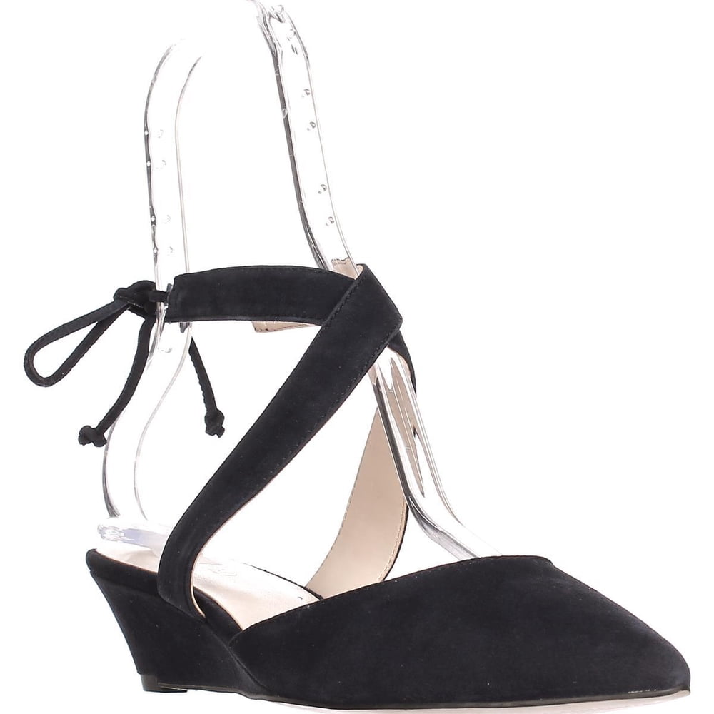 Nine West Womens Nine West Elira LowHeel Wedge Pumps, Navy Suede