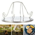 thumbnail image 2 of Visland Camping Toaster Rack Stainless Steel Camp Stove Toaster for 4 Slices of Bread Picnic Hiking Portable Rack Toast Maker, 2 of 7