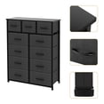 thumbnail image 4 of AZL1 Life Concept 11-Drawer Dresser, Fabric Storage Tower for Bedroom, Living Room, Large Tall Dressers for Bedroom with Wooden Top and Metal Frame, Bedroom Dressers & Chests of Drawers, Dark Grey, 4 of 7