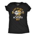 thumbnail image 1 of Womens Lets Get Blacked Out Funny Solar Eclipse Party Graphic Tee for Ladies (Heather Black - Lets Get Blacked Out) - M, 1 of 3