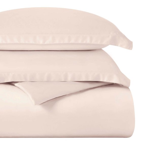 Superior Egyptian Cotton 400 Thread Count Duvet Cover Set, Twin, Pink