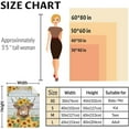 thumbnail image 4 of Highland Cow Blanket for Adults, Highland Cow Gifts for Girls Women Highland Cow Lovers, Inches Aesthetic Yellow Sunflower Throw Blanket Decor for Bed Couch Sofa Color 1, 4 of 7
