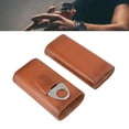 thumbnail image 5 of Cigar Holder Case, Portable 3 Finger Cigar Case Glossy  For Outdoor Black,Brown, 5 of 8