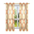 thumbnail image 7 of Yayeee Window Curtains Light Filtering 63"x52" Grommet Panel Pair Home Living Room Decor, Orange Circle, 7 of 7