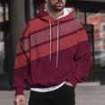 thumbnail image 2 of Rbaofujie Chandail en Molleton pour Hommes Mode Décontractée Chandails en Molleton à Capuche Col Rond Imprimé Pull Manches Longues Hauts Chandail en Molleton Chandail à Capuchon pour Hommes, 2 of 6