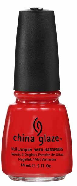 GLAZE nail lacquer .5 RED SATIN -