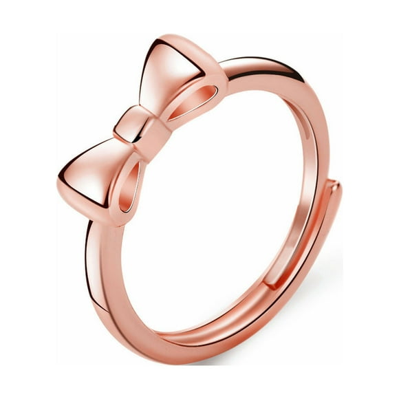 Fiudx Joyas de Compromiso con Lazo Abierto de Moda para Damas, Regalo de Boda