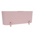 thumbnail image 1 of Makeup Tool Organizer Case, Makeup Storage Organizer Dust Resistant  for Home Pink,White, 1 of 7
