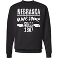 thumbnail image 2 of Inktastic Nebraska Awesome Since 1867 Adult Sweatshirt, 2 of 4