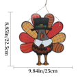 thumbnail image 2 of Zhuashum Outdoor Thanksgiving Day Decorations Turkey Door Sign Decor Wooden Wreath Front Door Hanger Yard Farmhouse Home Gobble Sign Rustic Autumn Sunflowers Pumpkins Party Decor D, 2 of 8